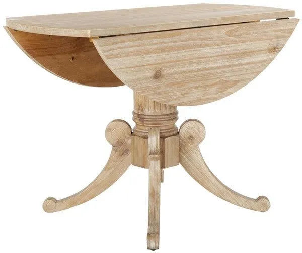 Rustic Natural Drop Leaf Dining Table - The Mayfair Hall