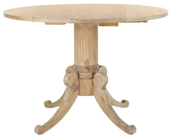 Rustic Natural Drop Leaf Dining Table - The Mayfair Hall