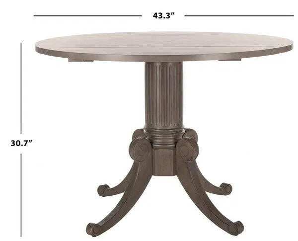 Forest Grey Wash Drop Leaf Dining Table - The Mayfair Hall