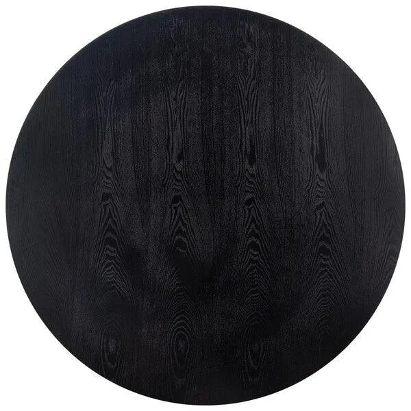 Sleek Black Cane Dining Table - The Mayfair Hall