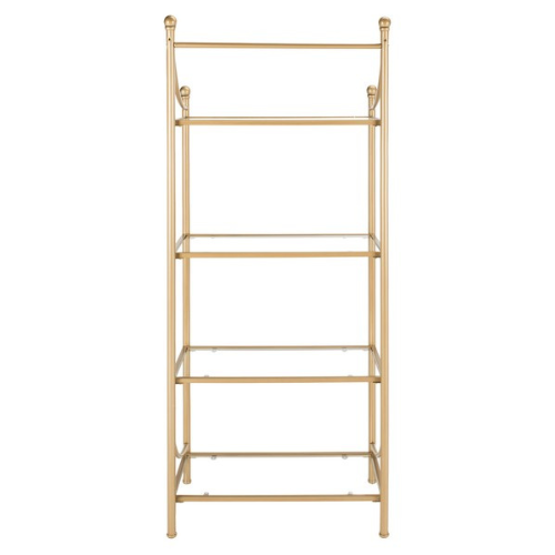4 Tier Etagere in Gold Metal Finish - The Mayfair Hall