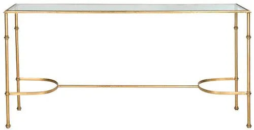 Safavieh Lucille Gold Leaf Elegant Console Table