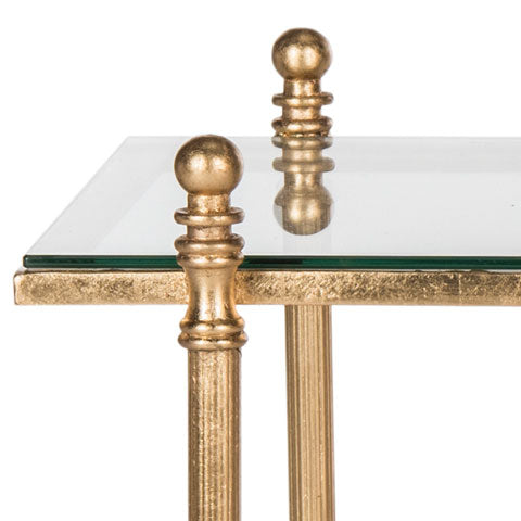 Antique Gold Finish Coffee Table - The Mayfair Hall