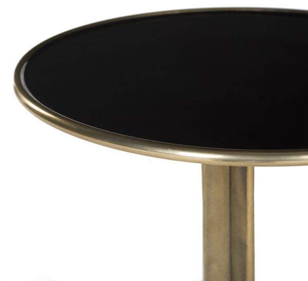 Brent Antique Brass Accent Table - The Mayfair Hall
