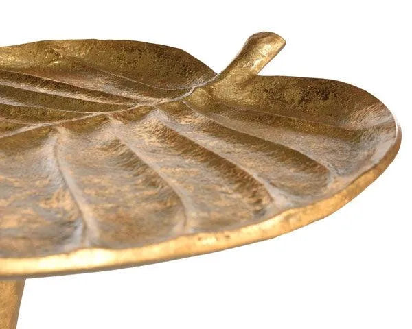 Contemporary Gold Foil Petal Side Table - The Mayfair Hall