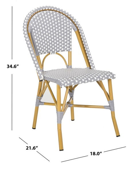 Salcha Indoor - Outdoor French Bistro Side Chair (Set of 2) - The Mayfair Hall