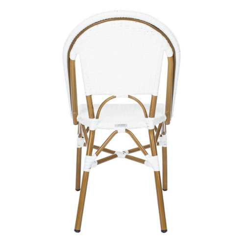 White Wicker Bistro Side Chairs (Set of 2) - The Mayfair Hall