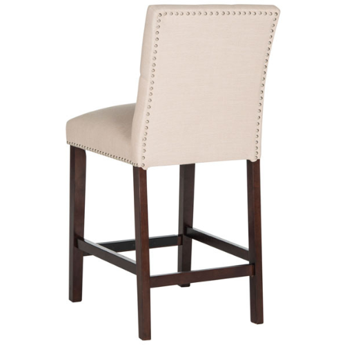 Contemporary Counter Stool in Beige (Set of 2) - The Mayfair Hall