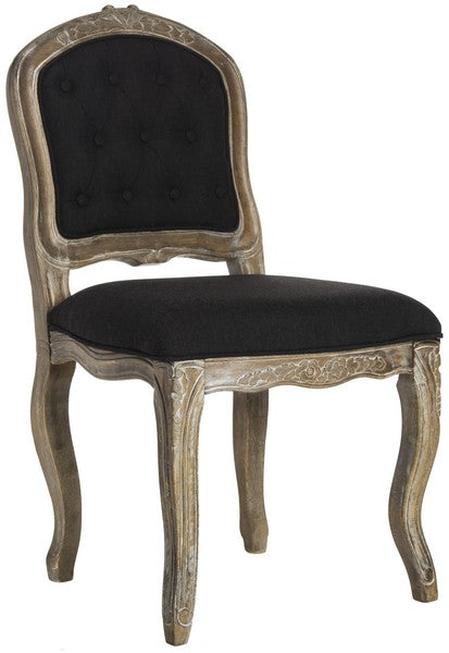 Black 20'' H French Leg Dining Chair (Set  of 2) - The Mayfair Hall