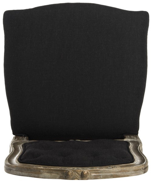 Gretchen Black Linen French Side Chair (Set of 2) - The Mayfair Hall