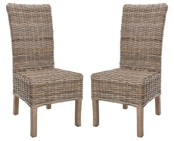 Safavieh Quaker Natural Rattan Side Chair (Set of 2)