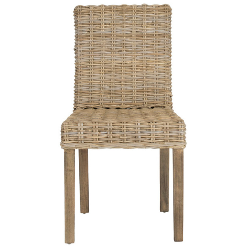 Grove Natural Woven Rattan Side Chair (Set of 2) - The Mayfair Hall