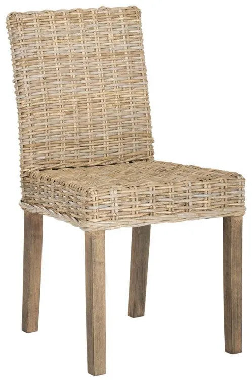 Grove Natural Woven Rattan Side Chair (Set of 2) - The Mayfair Hall