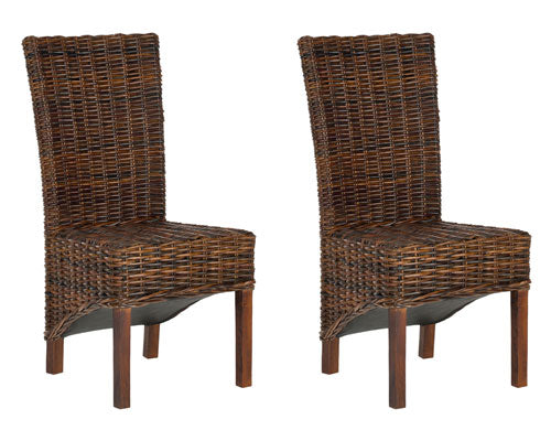 Brown Kubu Split Side Chair (Set of 2) - The Mayfair Hall