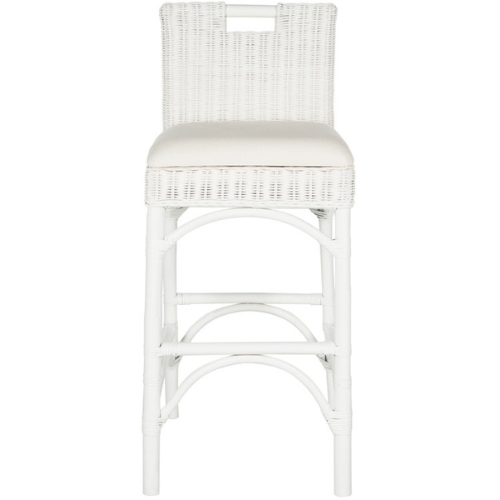 Coastal Chic Bar Stool in White - The Mayfair Hall