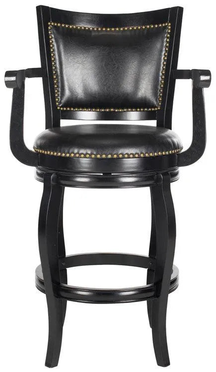 Gitano Black Swivel Bar Stool - The Mayfair Hall