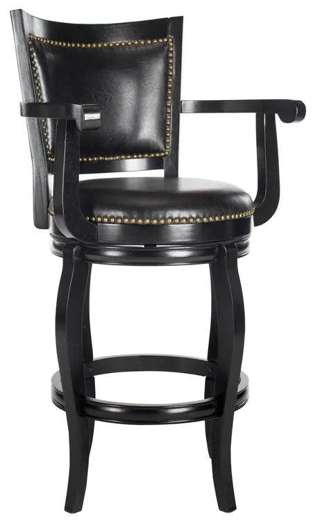 Gitano Black Swivel Bar Stool - The Mayfair Hall