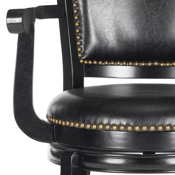 Gitano Black Swivel Bar Stool - The Mayfair Hall