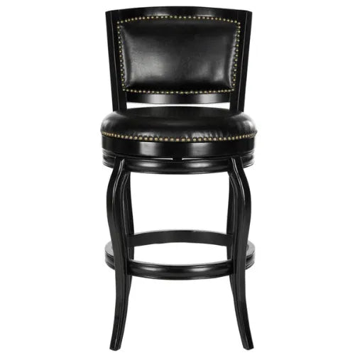 Pasquale Black Italian Style Bar Stool - The Mayfair Hall