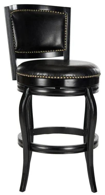 Pasquale Black Italian Style Bar Stool - The Mayfair Hall