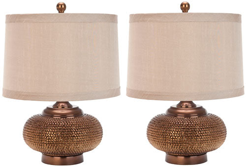 19-INCH H COPPER BEAD LAMP (SET OF 2) - The Mayfair Hall