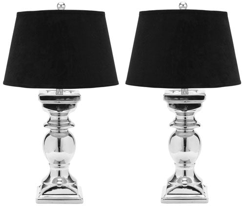 27.5-INCH H SILVER BALUSTER LAMP (SET OF 2) - The Mayfair Hall