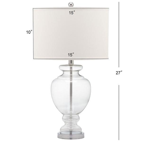 27-INCH H CLEAR GLASS TABLE LAMP (SET OF 2) - The Mayfair Hall