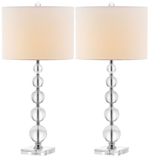 Liam Stacked Crystal Table Lamp (Set of 2) - The Mayfair Hall