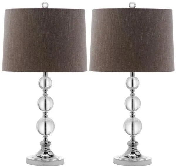 26-INCH H GREY SHADE CRYSTAL BALL LAMP (SET OF 2) - The Mayfair Hall
