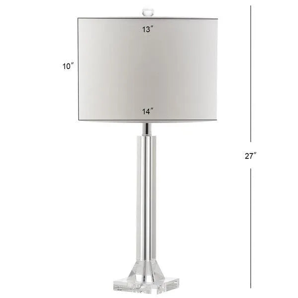 27-INCH H SCULPTURAL CRYSTAL COLUMN LAMP (SET OF 2) - The Mayfair Hall