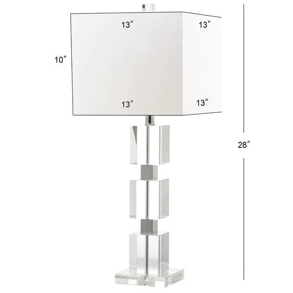 28-INCH H PALACE CRYSTAL CUBE LAMP - The Mayfair Hall