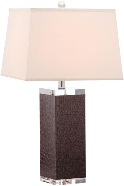 27 INCH H LEATHER TABLE LAMP (SET OF 2) - The Mayfair Hall