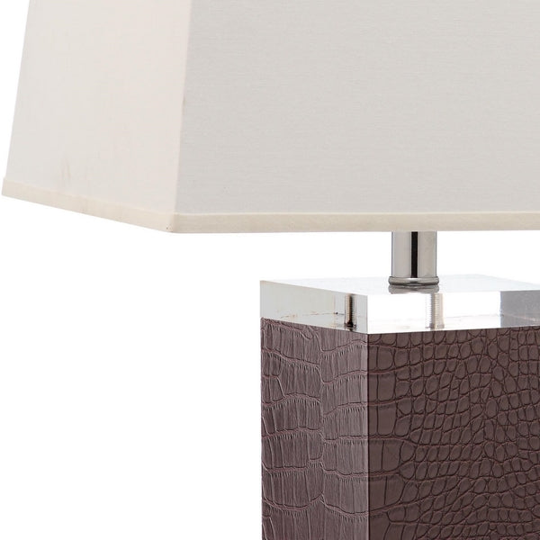 27 INCH H LEATHER TABLE LAMP (SET OF 2) - The Mayfair Hall