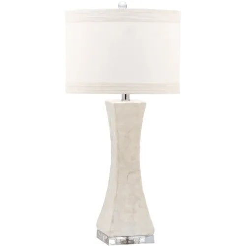 30-INCH CAPIZ SHELL TABLE LAMP SET OF 2 W/ USB PORT (SET OF 2) - The Mayfair Hall