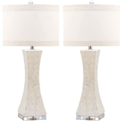 Shelley Mother of Pearl Table Lamp (Set of 2) - The Mayfair Hall