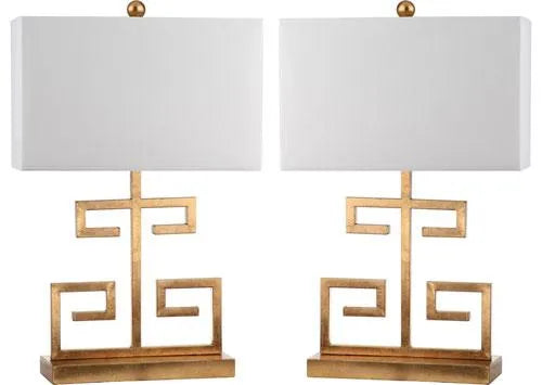 Safavieh Greek Key Gold Table Lamp (Set of 2)