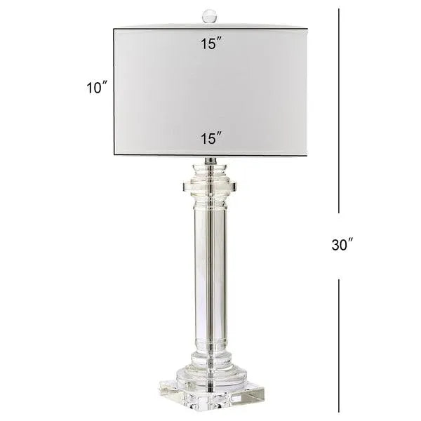 Nina Crystal Column Table Lamp - The Mayfair Hall