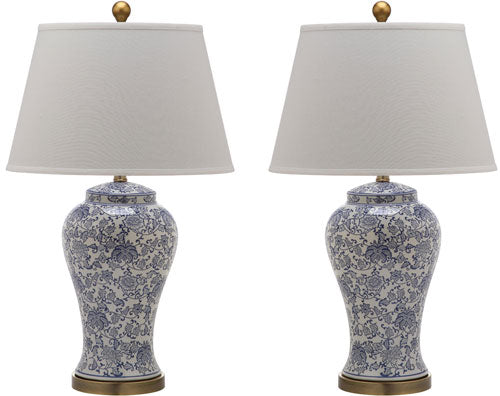 Spring Blossom Chinoiserie Table Lamp (Set of 2) - The Mayfair Hall