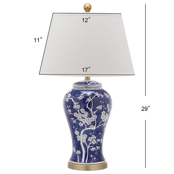 Spring Blossom Navy Table Lamp (Set of 2) - The Mayfair Hall