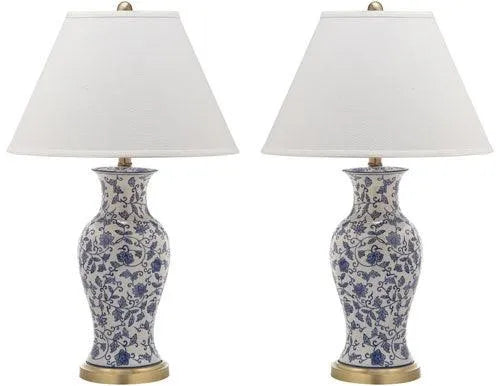 Beijing Chinoiserie Floral Urn Table Lamp (Set of 2) - The Mayfair Hall