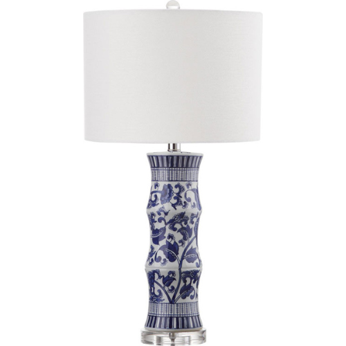 27.5 INCH H WHITE-BLUE TABLE LAMP (SET OF 2) - The Mayfair Hall