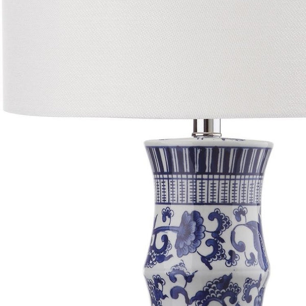 Sandy Blue-White Beaker Ceramic Table Lamp (Set of 2) - The Mayfair Hall