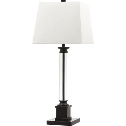 Safavieh Davis English Column Black Iron Table Lamp (Set of 2)