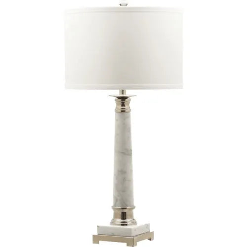 Colleen Marble Georgian Column Table Lamp (Set of 2) - The Mayfair Hall