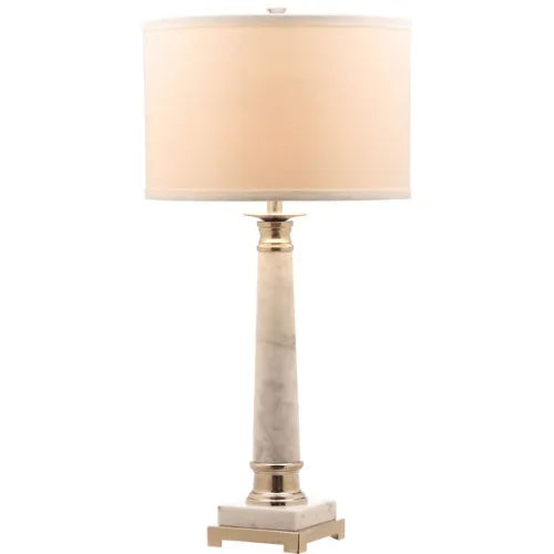 31-INCH H WHITE MARBLE TABLE LAMP (SET OF 2) - The Mayfair Hall