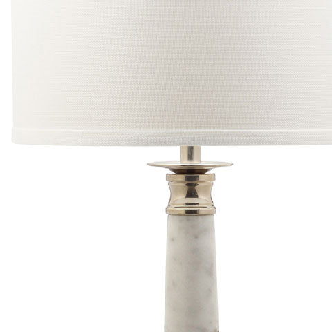 31-INCH H WHITE MARBLE TABLE LAMP (SET OF 2) - The Mayfair Hall