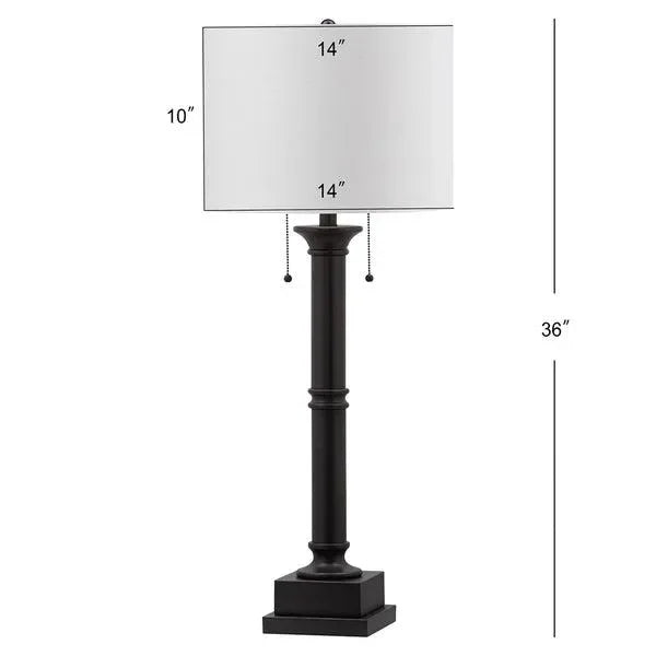 Safavieh Estilo Slate Grey Column Table Lamp (Set of 2)