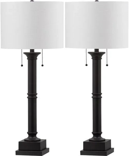 Safavieh Estilo Slate Grey Column Table Lamp (Set of 2)