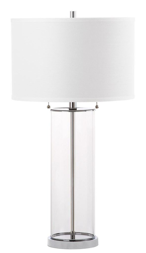 31-INCH H GLASS COLUMN BODY TABLE LAMP (SET OF 2) - The Mayfair Hall