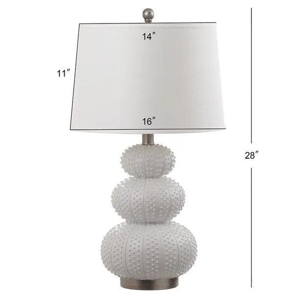 Safavieh Rita White Sea Urchin Table Lamp (Set of 2)